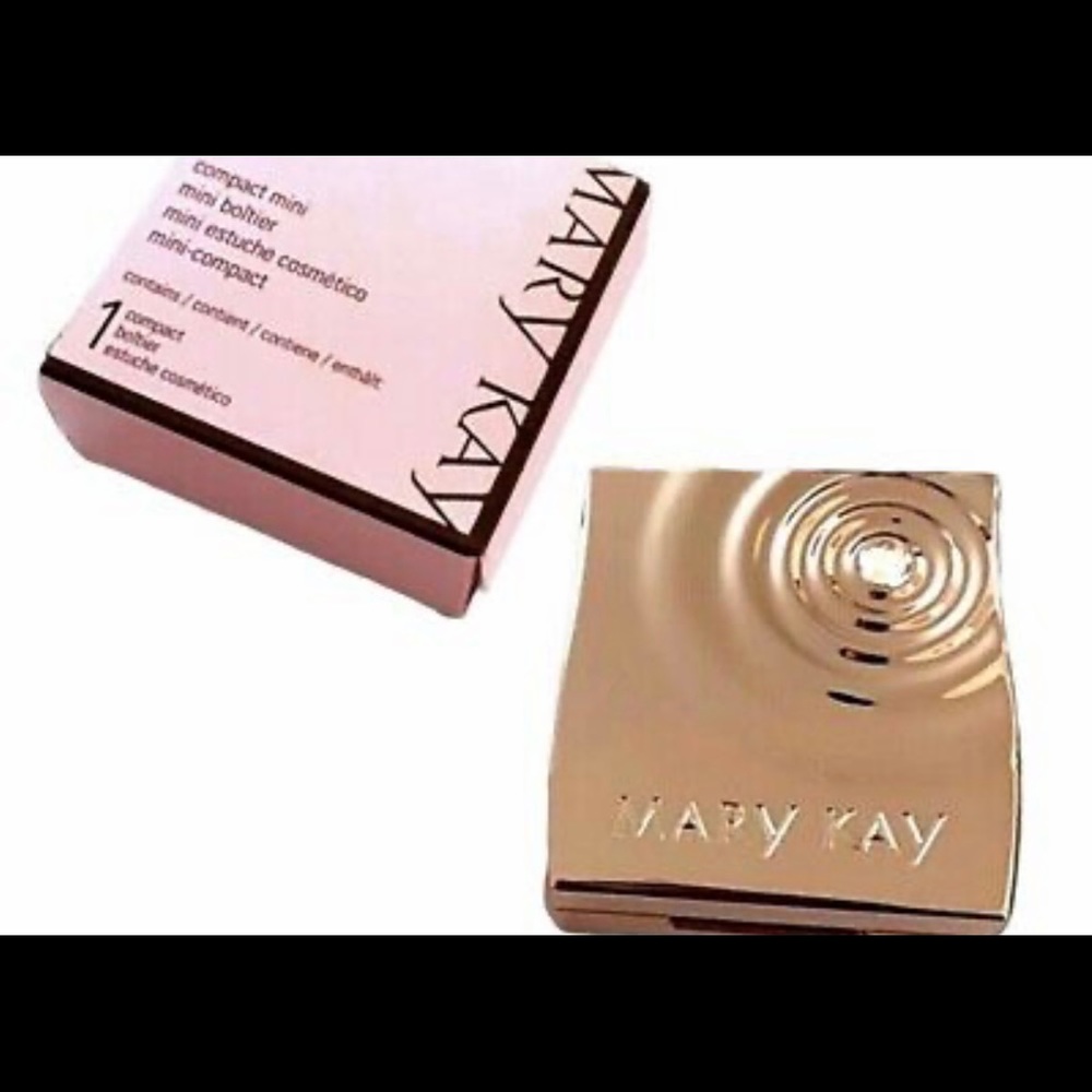 Mary Kay Compact Mini (unfilled) Rose Gold. **Discontinued Limited Edition**